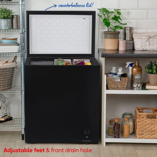 Russell Hobbs Chest Freezer - Black - Annotation - Features