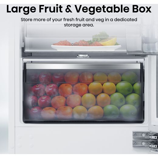 Hisense RB5B250SSWC1 Wifi Connected 54cm 60/40 No Frost Fridge Freezer - White - Annotation - Large fruits shot