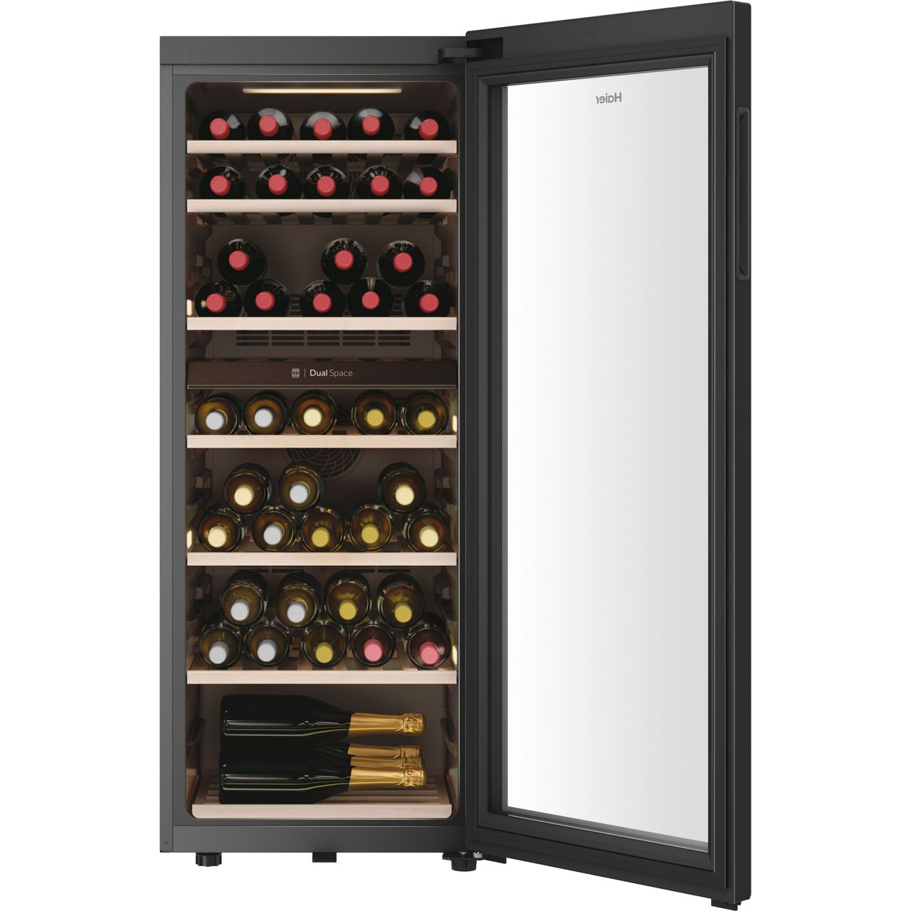 Haier HWS77GDAU1 Free Standing Wine Cooler Fits 77 Bottles Black G  6930265310511 | eBay UK