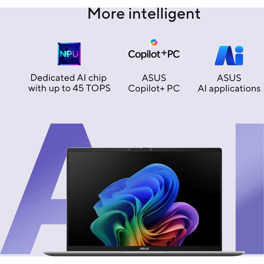ASUS VivoBook 16 16" Laptop - Qualcomm Snapdragon®, 512GB SSD, 16 GB RAM - Blue - Annotation - More intelligent shot