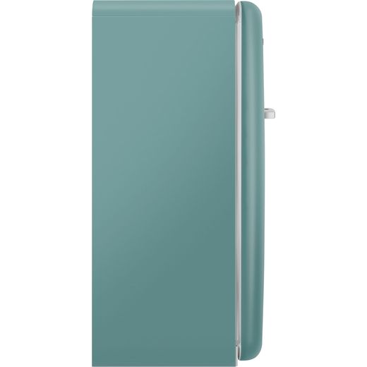 Smeg Right Hand Hinge FAB28RDEG6 153cm High Small Fridge with Ice Box - Emerald Green - Side shot