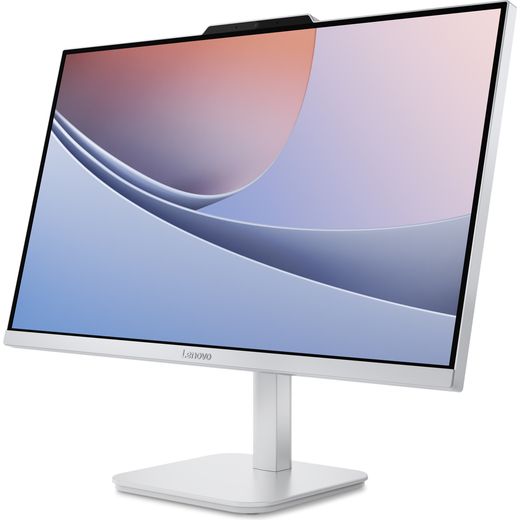 Lenovo A100 Intel® N N100 23.8" All in One - Intel® Processor N-series, 512GB SSD - Cloud Grey - Left perspective