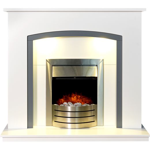 Adam Fires 24104 Pebble - Brushed Steel