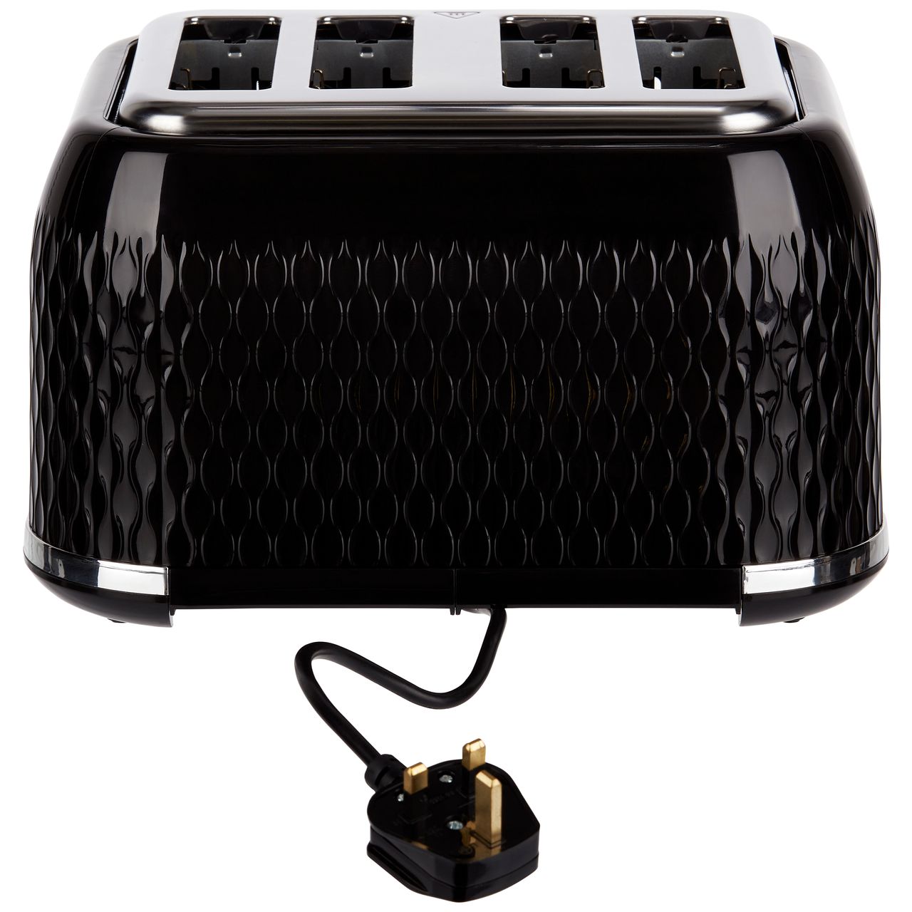 極美品！42%OFF！現品限り！！ QS　BREAK　BLACK 8ft Breville Curve VTT786 4 Slice Toaster - Black / Chrome