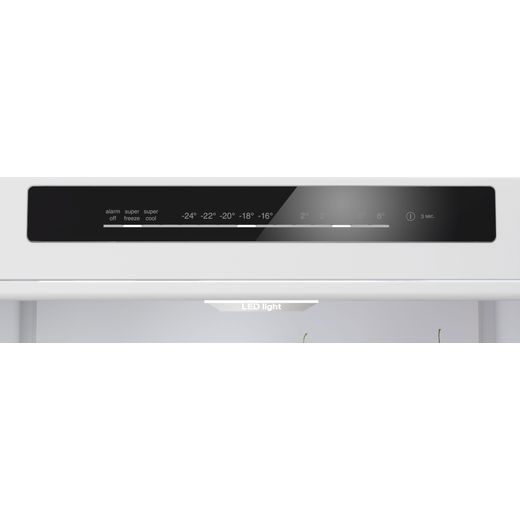 Bosch Series 4 60/40 Frost Free Fridge Freezer - Cast Iron - Control panel shot