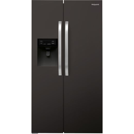Hotpoint SXBHE925WDUK1 American Fridge Freezer - Black - F Rated