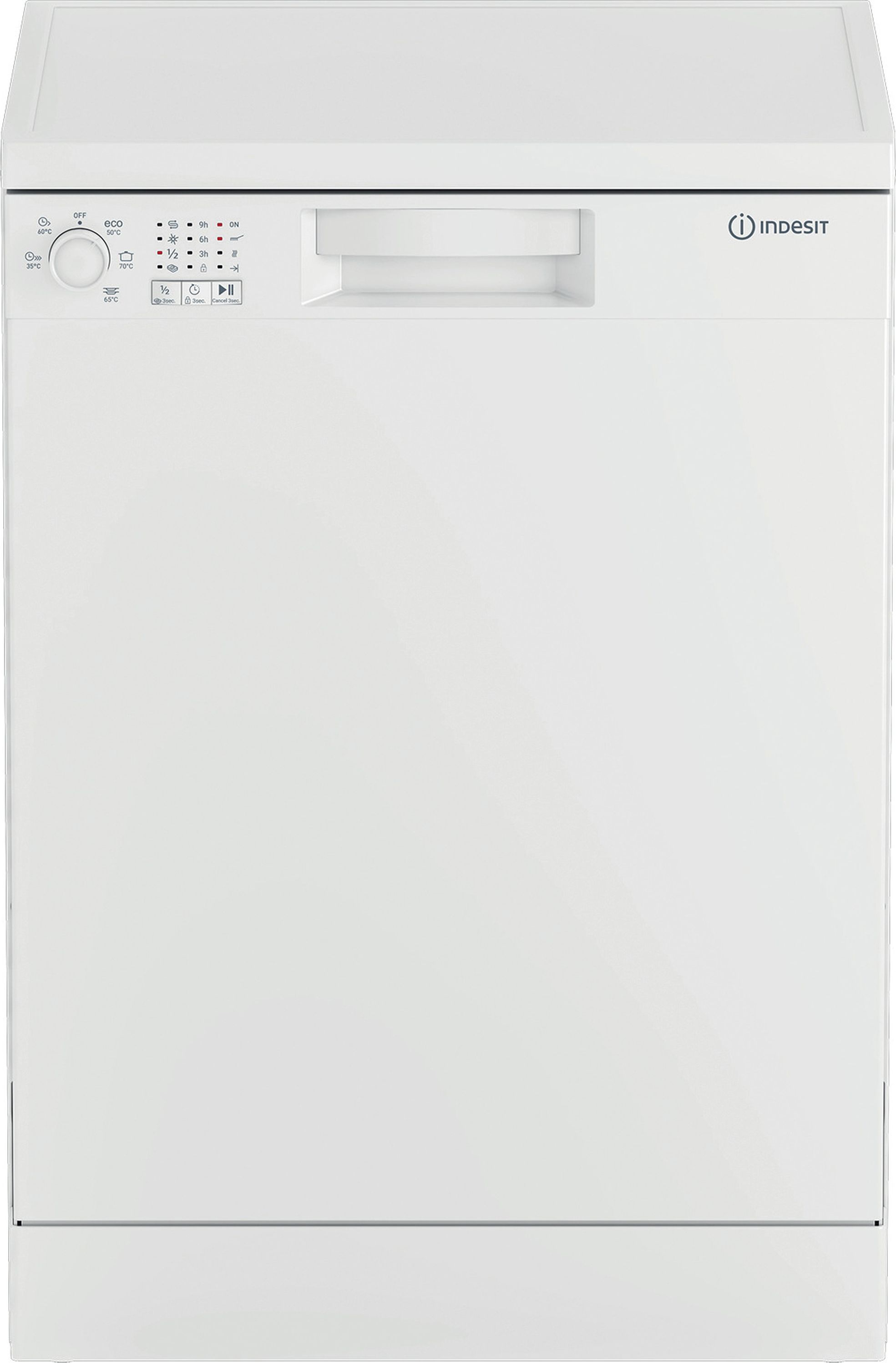 Image of Indesit IN2FE13DT9WUK Full Size Dishwasher - White - E Rated, White