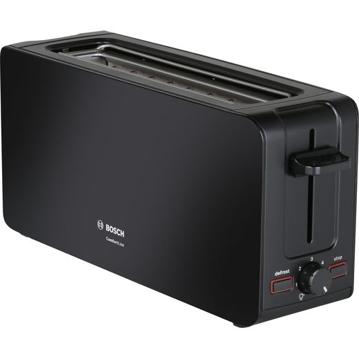Bosch TAT6A003 Toaster mit Langschlitz und 6 Röstgradstufen Schwarz