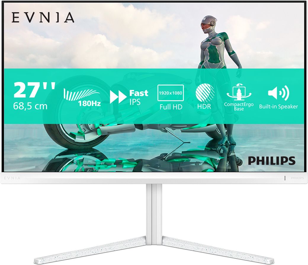 Philips - 27M2N3201A/00 - Gaming Monitor - 27-inch - 180Hz - Full HD - White
