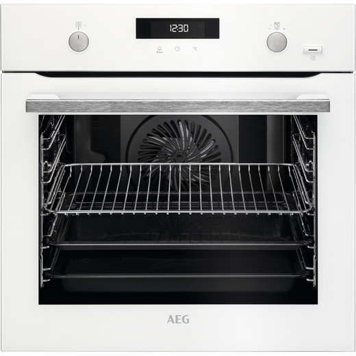 AEG BPS555020W Built In Electric Single Oven with added Steam Function - White - A+ Rated