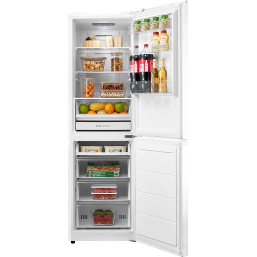 Midea 60/40 Frost Free Fridge Freezer - White - Doors open