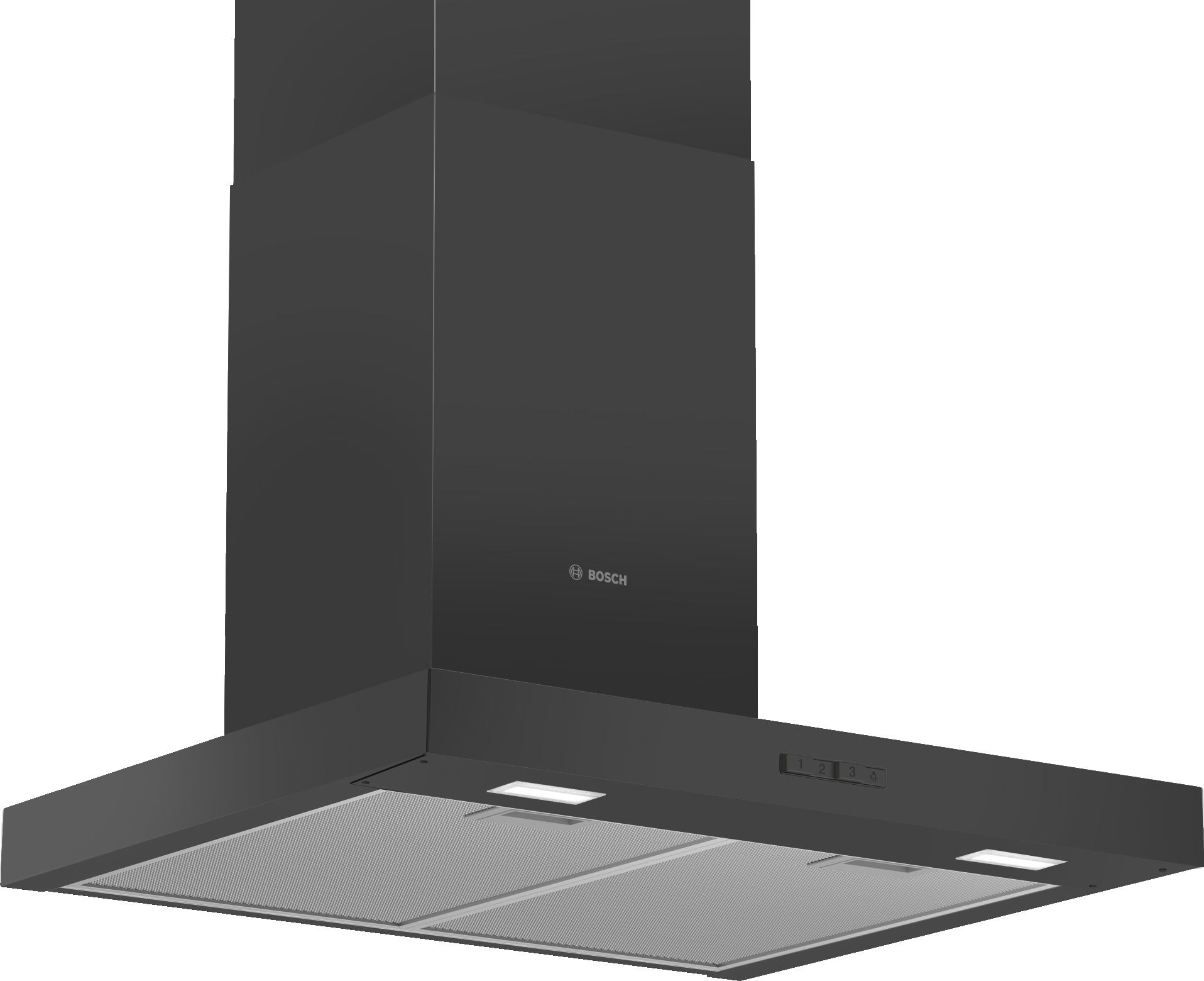 Image of Bosch Series 2 DWB66BC60B Chimney Cooker Hood - Black, Black