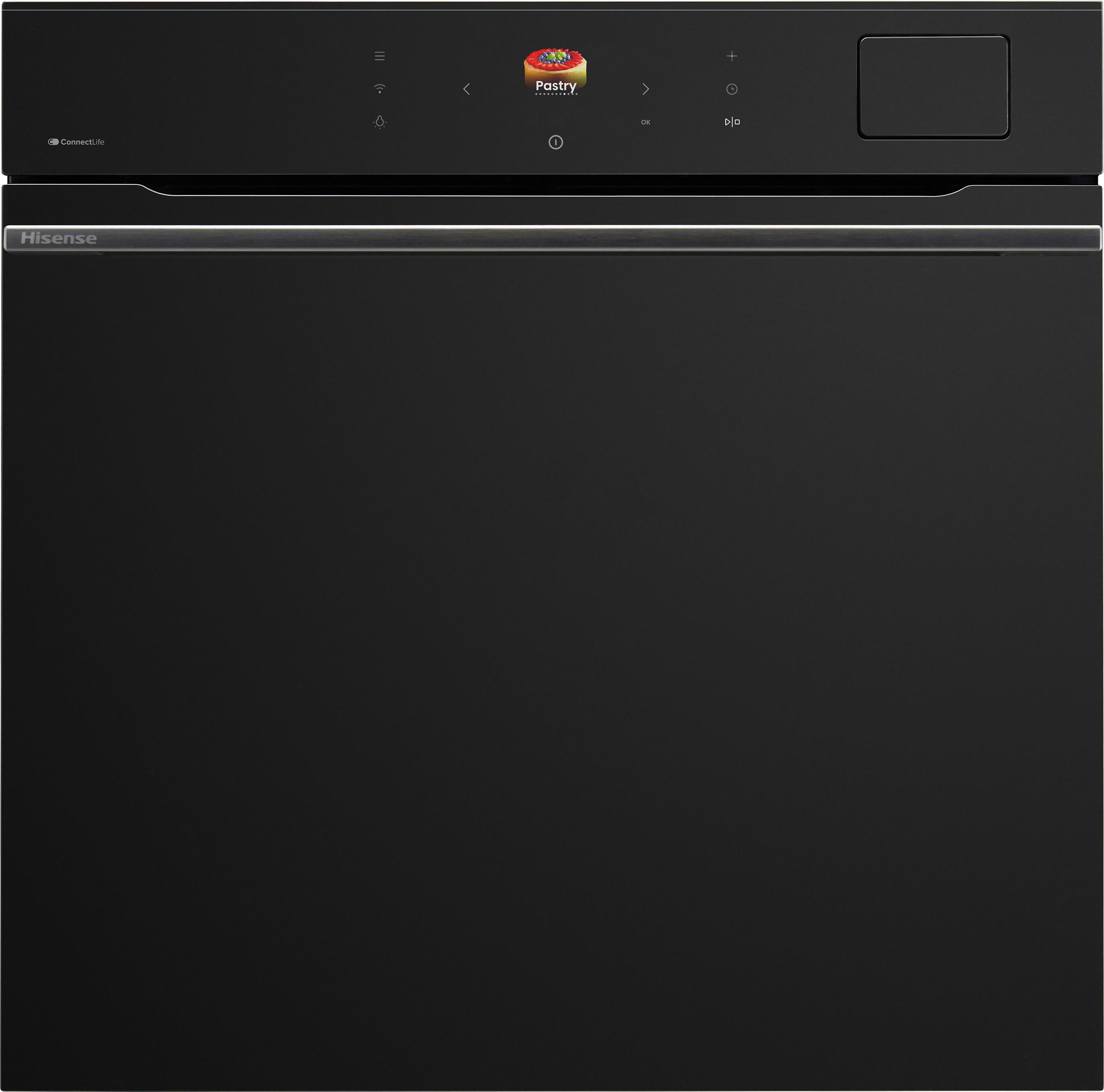 Hisense BAS6PH8BUKWF Built-in Single Electric Oven - Pyrolytic Cleaning - 77L - Black