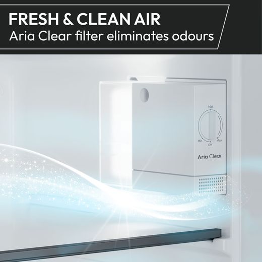 Hoover H-FRIDGE 300 MINI HONLQ2S58EWK 85cm Small Fridge - White - Annotation - Aria Clear