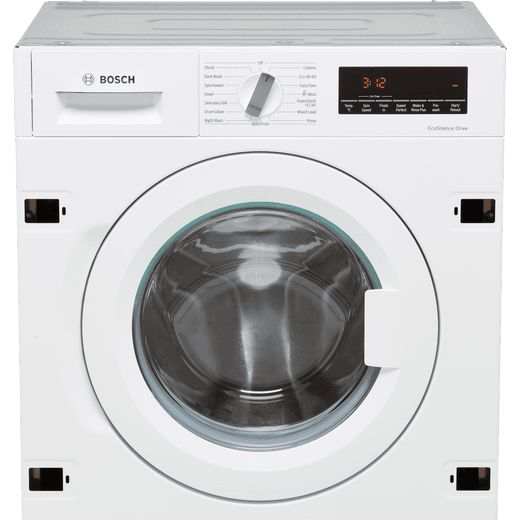 Bosch Series 8 WIW28502GB Integrated 8Kg Washing Machine with 1400 rpm - White - Control panel
