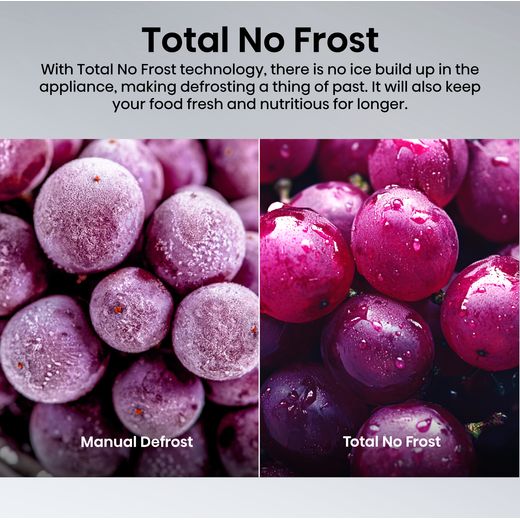 Hisense 60/40 Total No Frost Fridge Freezer - Black - Annotation - Total no frost