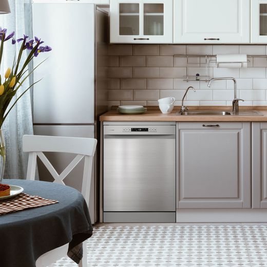 Hisense Standard Dishwasher - Stainless Steel - Dishwasher in kitchen