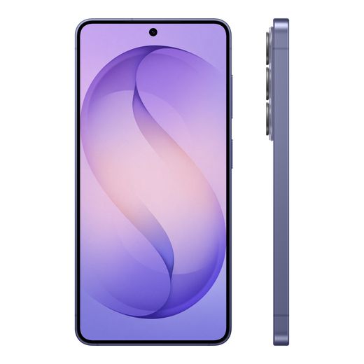 Samsung Galaxy S26 256GB Smartphone in Cobalt Violet - Front and side
