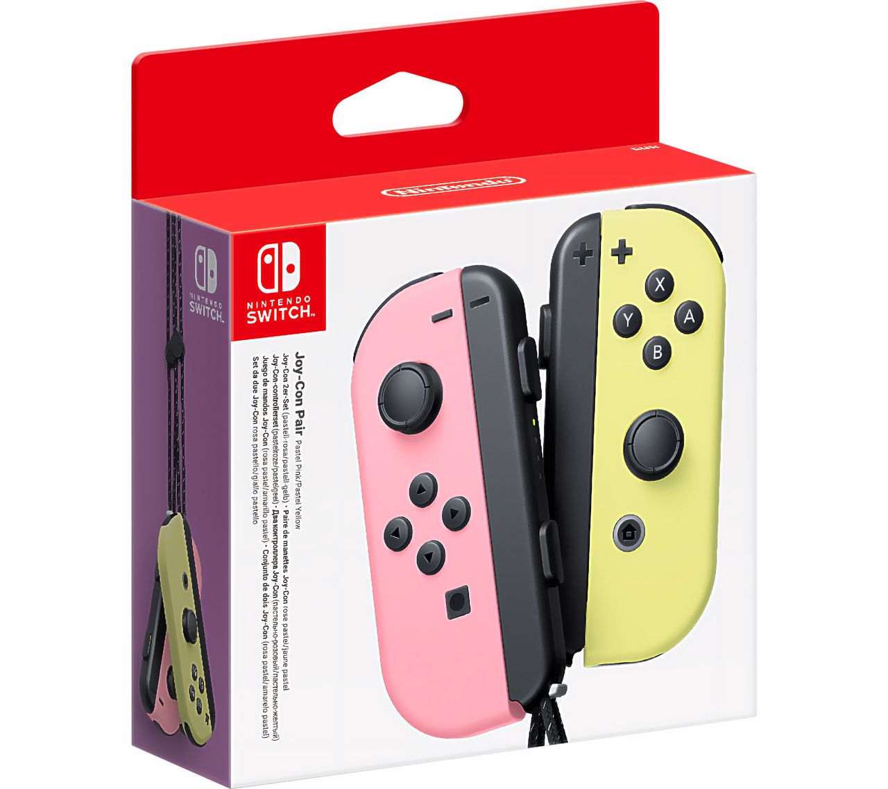 Nintendo Joy-Con Wireless Gaming Controller - Pastel Pink / Pastel Yellow
