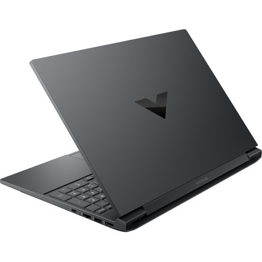 HP Victus 15-fa2300na 15.6" Laptop - NVIDIA® GeForce® RTX™ 4050, Intel® Core™ i5, 512GB SSD, 16 GB RAM - Black - back right perspective shot