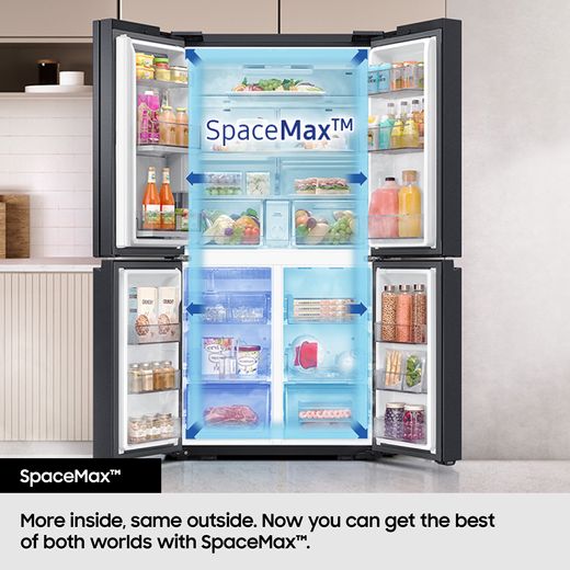 Samsung American Fridge Freezer - Silver - Annotation - SpaceMax