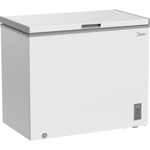 Midea MDRC345FZE01 Chest Freezer - White - Right perpsective shot