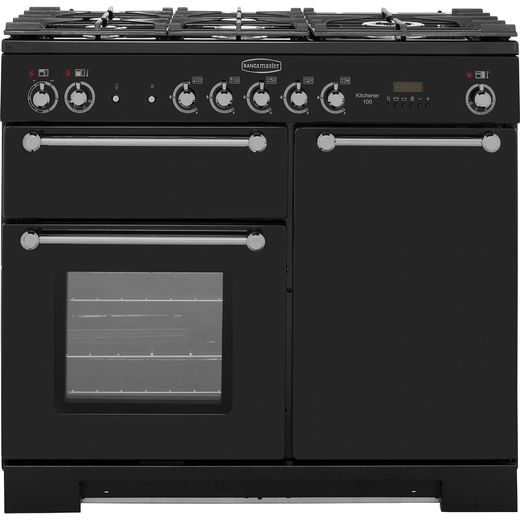 KCH100DFFBL C Bk Rangemaster Range Cooker Ao Com   Rangemaster Kch100dffblc Bk 01 