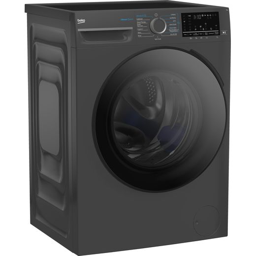 Beko BM5WT6943TA 9kg WiFi Connected Washing Machine with 1400 rpm - Anthracite - right perpsective shot 