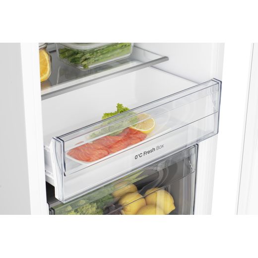 Hisense RL3B303SAWE Integrated Upright Fridge - White - Close up drawer shot