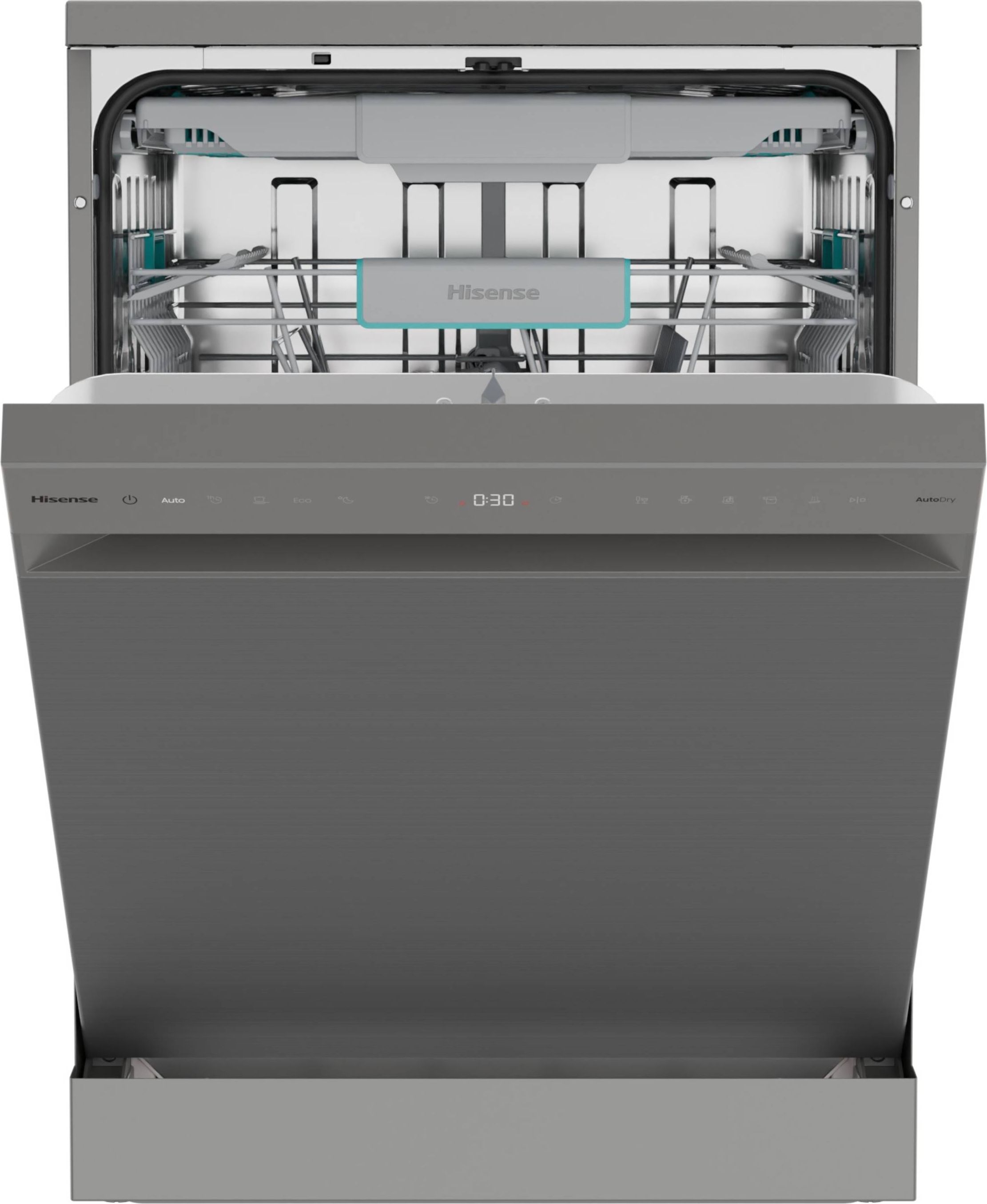Hisense HS663A90XUK Full Size Dishwasher - Stainless Steel - 16 Place Settings - A Rated