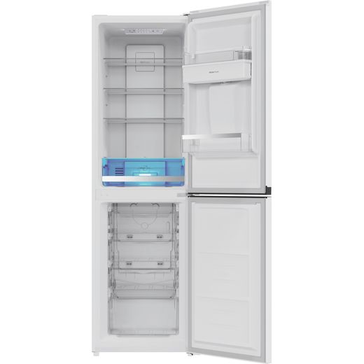Hotpoint HPKF 3241W W4UK 181cm No Frost Fridge Freezer - White - Front with door open shot