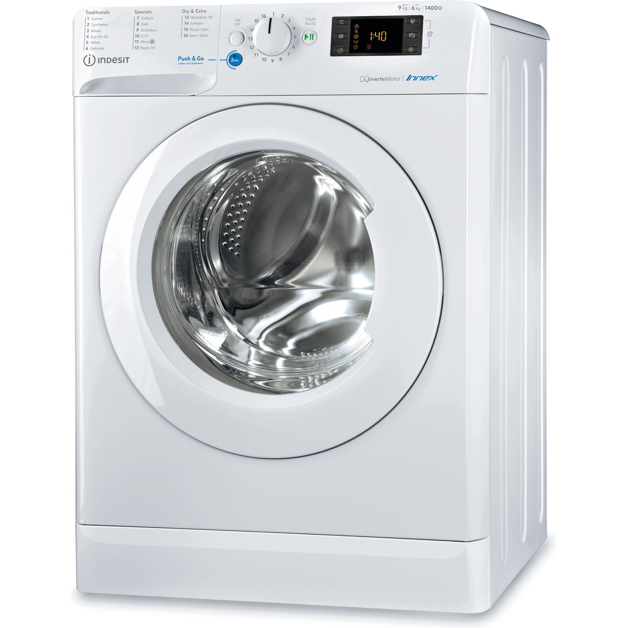 Indesit BDE961483XWUKN 9Kg / 6Kg Washer Dryer with 1400 rpm Review