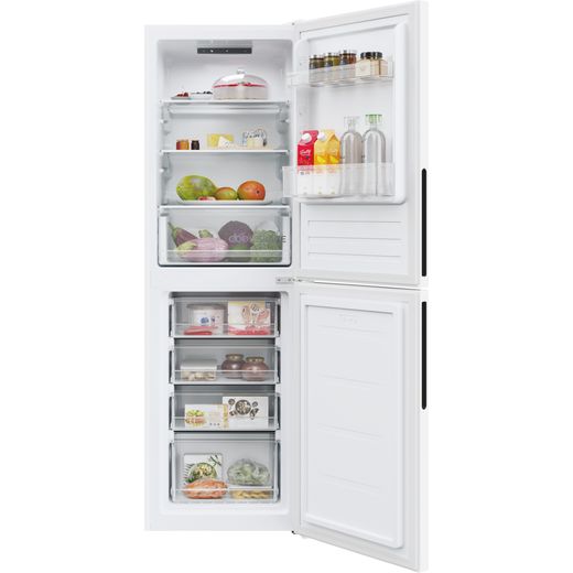 Hoover 50/50 Fridge Freezer - White - Front with door open shot 