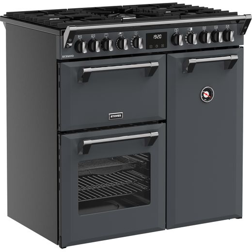 Stoves Dual Fuel Range Cooker - Anthracite - Right perspective shot