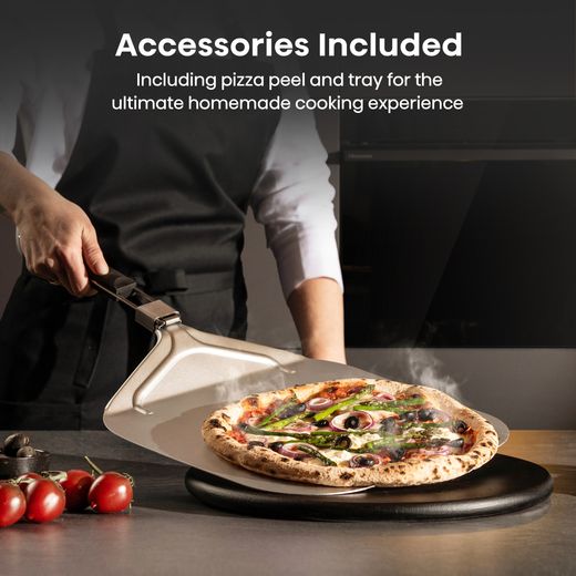 Hisense Built In Electric Single Oven - Black - Annotation - Accessories included shot