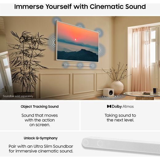 Samsung The Frame 55" 4K Ultra HD QLED Smart TV [2026] - Annotation - Sound