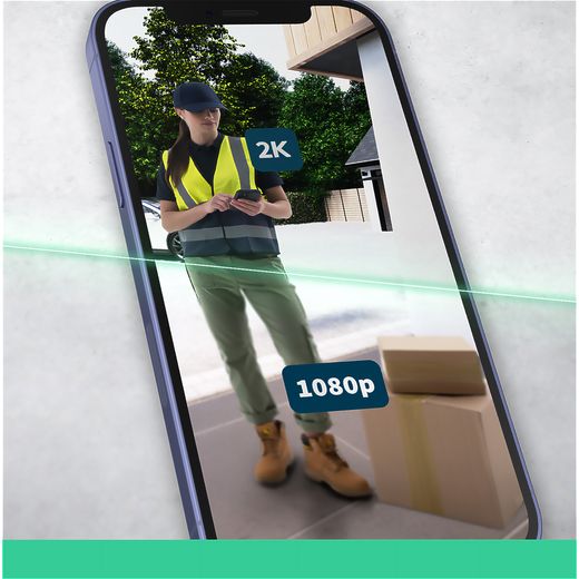 Arlo Essential2 2k Video Doorbell - Annotation - Video quality shot