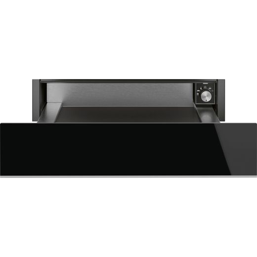 Smeg Dolce Stil Novo CPR615NX Built In Warming Drawer - Black / Stainless Steel