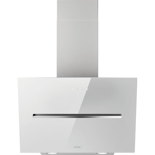 Elica SHY-WH-60 60 cm Chimney Cooker Hood - White Glass - A Rated