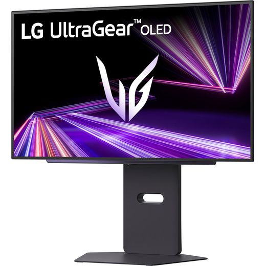 LG 27" Quad HD 280Hz OLED Gaming Monitor with FreeSync™ Premium Pro with NVidia G-Sync - Black - left perpsective shot