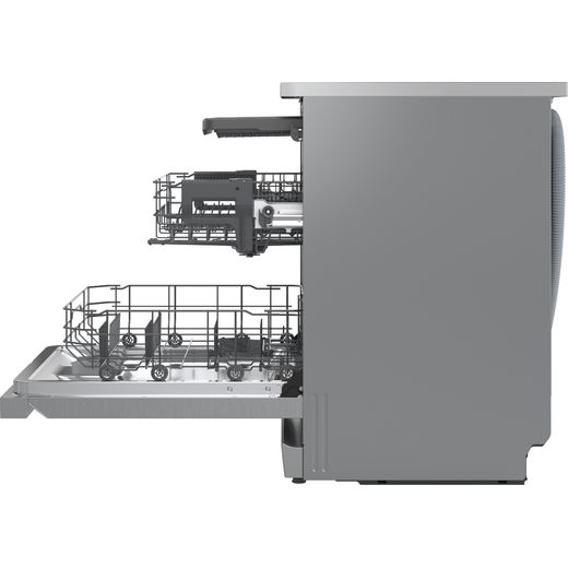LG TrueSteam™ QuadWash™ Standard Dishwasher - Silver - Side shot
