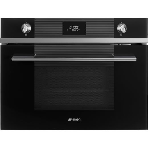 Smeg Linea SF4101MN1 Built In Microwave With Grill - Black