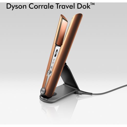Dyson Corrale™ 413124-01 Hair Straighteners - Nickel / Copper - Annotation - Travel dock 