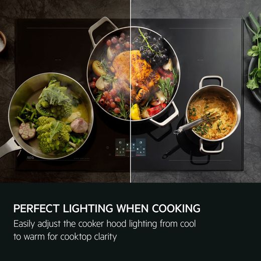 AEG 942051554 Chimney Cooker Hood Black - Annotation - Perfect lighting shot