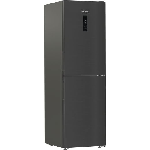 Hotpoint HPKF 6353 XBR4UK 192cm High 50/50 No Frost Fridge Freezer - Dark Inox - Right perspective shot 