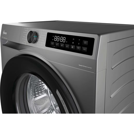 Hoover HBR 412BL10-80 HBR 412BL10G-80 12kg Washing Machine with 1400 rpm - Graphite - close up control panel shot 