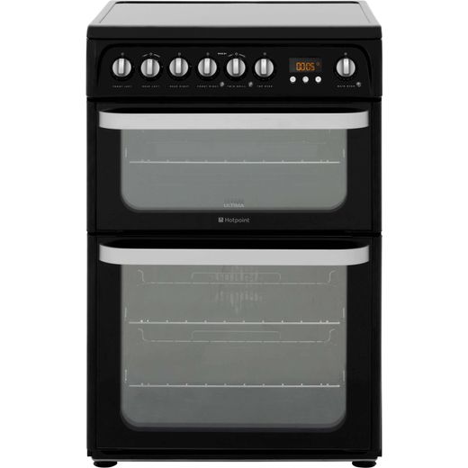Hotpoint Ultima HUE61KS Electric Cooker - Black - Needs 10.7KW Electrical Connection