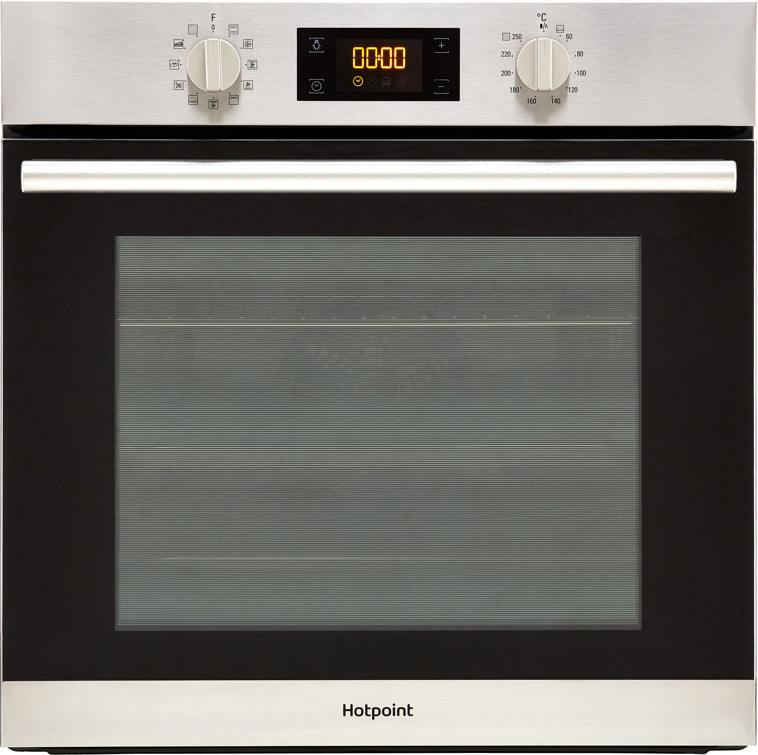 Hotpoint Class 2 SA2840PIX Built In Electric Single Oven and Pyrolytic Cleaning - Stainless Steel - A+ Rated, Stainless Steel