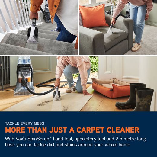 Vax SpinScrub Power Plus CDCW-SSXA Carpet Cleaner - Annotation - More than just carpet cleaner shot