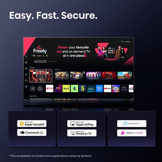 Hisense U8Q 85" 4K Ultra HD ULED Smart TV - Annotation - Easy, fast, secure